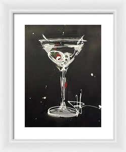 Black Martini II - Framed Print