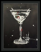 Load image into Gallery viewer, Black Martini II - Framed Print