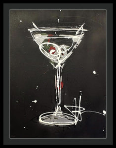 Black Martini II - Framed Print