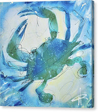 Load image into Gallery viewer, Blue Crab I - Canvas Print