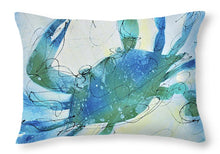 Load image into Gallery viewer, Blue Crab I - Throw Pillow