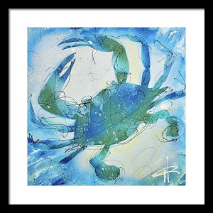 Blue Crab I - Framed Print