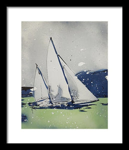 Chesapeake Log Canoe I - Framed Print