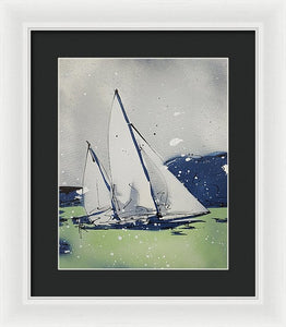 Chesapeake Log Canoe I - Framed Print