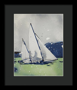 Chesapeake Log Canoe I - Framed Print