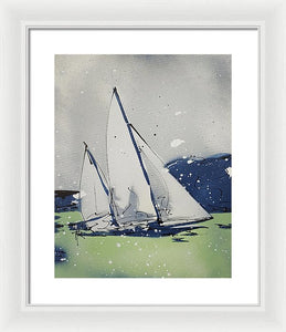 Chesapeake Log Canoe I - Framed Print