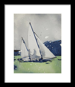 Chesapeake Log Canoe I - Framed Print