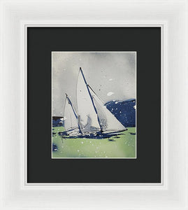 Chesapeake Log Canoe I - Framed Print