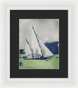 Chesapeake Log Canoe I - Framed Print