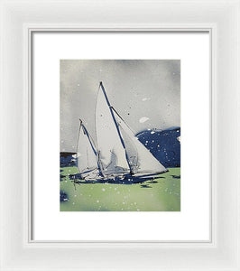 Chesapeake Log Canoe I - Framed Print