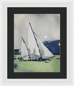 Chesapeake Log Canoe I - Framed Print