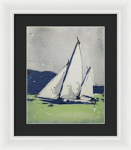 Chesapeake Log Canoe II - Framed Print