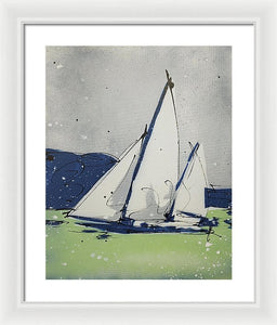 Chesapeake Log Canoe II - Framed Print