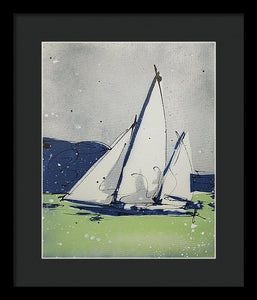 Chesapeake Log Canoe II - Framed Print