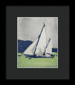 Chesapeake Log Canoe II - Framed Print