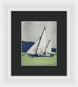 Chesapeake Log Canoe II - Framed Print