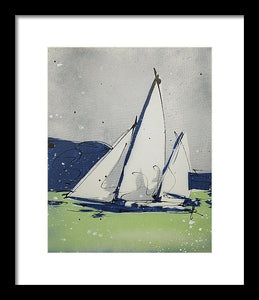 Chesapeake Log Canoe II - Framed Print