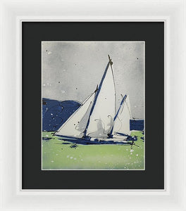 Chesapeake Log Canoe II - Framed Print