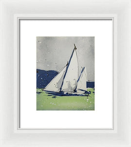 Chesapeake Log Canoe II - Framed Print