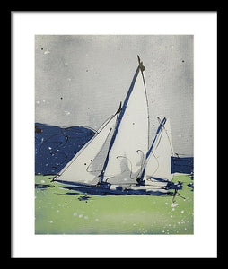 Chesapeake Log Canoe II - Framed Print