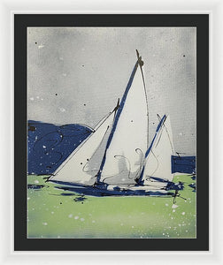 Chesapeake Log Canoe II - Framed Print