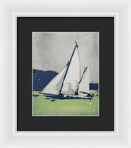 Chesapeake Log Canoe II - Framed Print