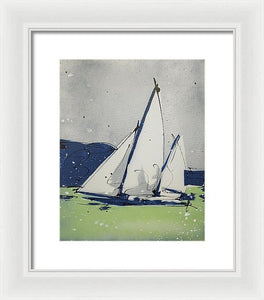 Chesapeake Log Canoe II - Framed Print