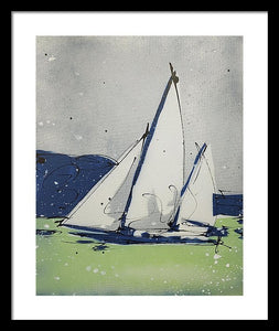 Chesapeake Log Canoe II - Framed Print