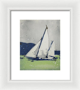 Chesapeake Log Canoe II - Framed Print