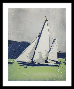 Chesapeake Log Canoe II - Framed Print