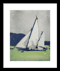 Chesapeake Log Canoe II - Framed Print