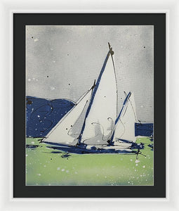 Chesapeake Log Canoe II - Framed Print