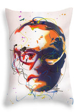 Load image into Gallery viewer, Portrait of Damien Hirst II - Throw Pillow by Ryan Hopkins