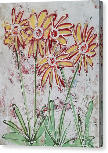 Happy Flowers - Canvas Print