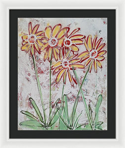 Happy Flowers - Framed Print