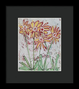 Happy Flowers - Framed Print