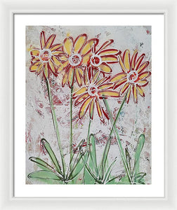 Happy Flowers - Framed Print