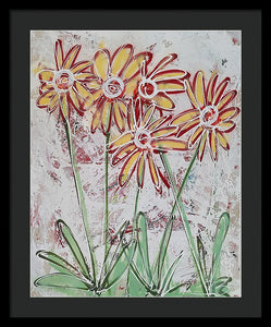 Happy Flowers - Framed Print