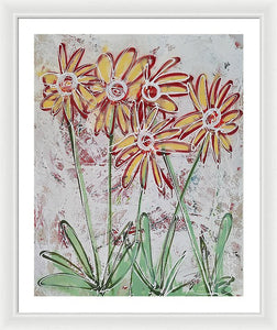 Happy Flowers - Framed Print