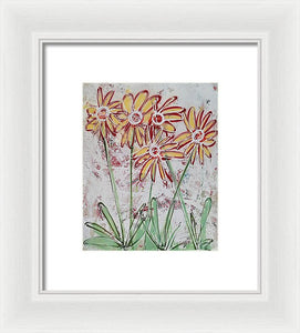 Happy Flowers - Framed Print