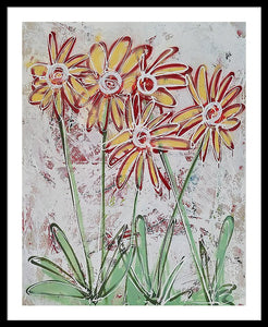 Happy Flowers - Framed Print