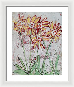 Happy Flowers - Framed Print