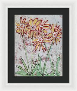 Happy Flowers - Framed Print