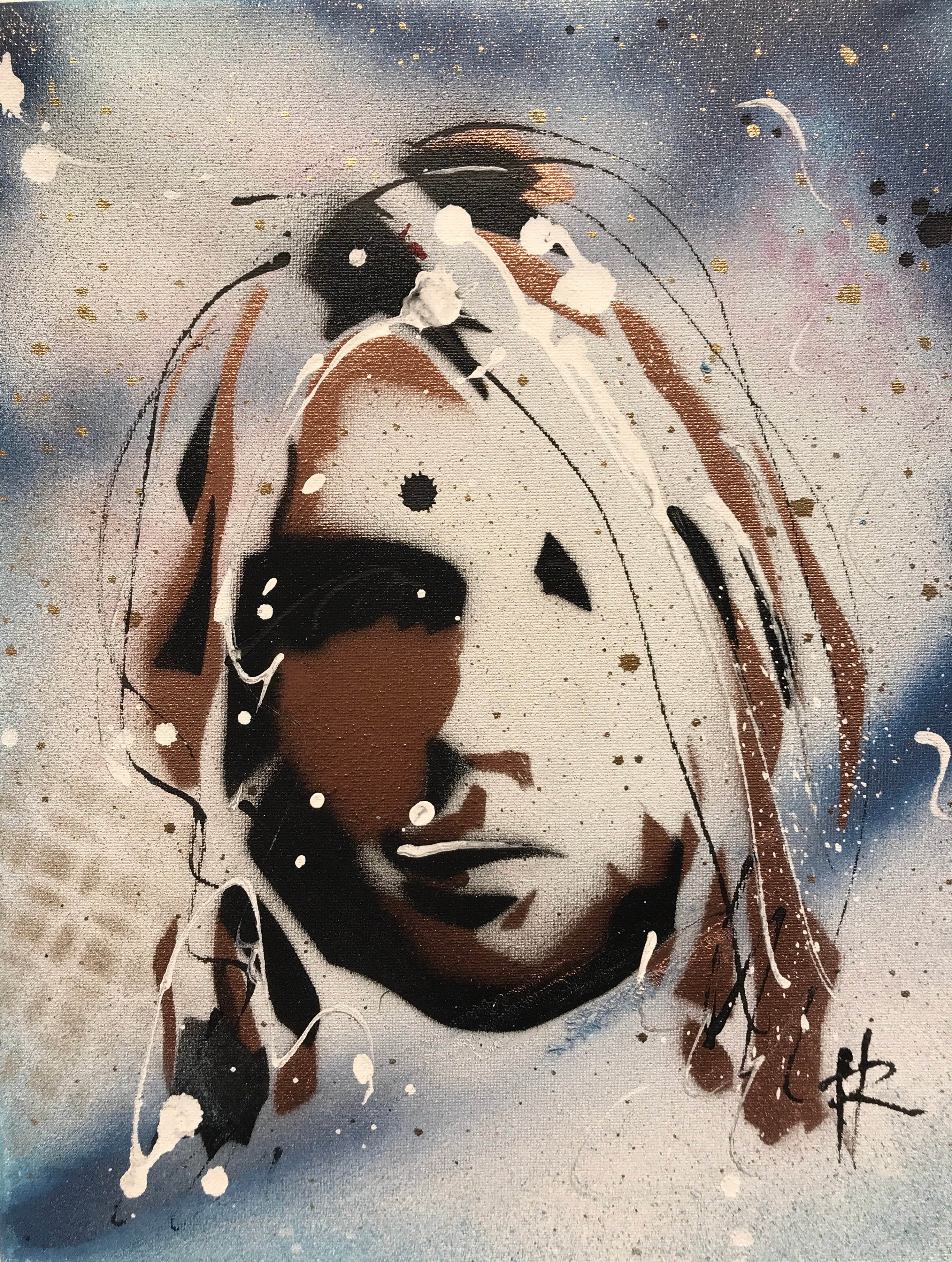 Kurt Cobain Pop Head – Ryan Hopkins Original Art