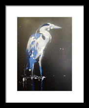 Load image into Gallery viewer, Midnight Blue Heron I - Framed Print