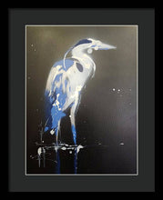 Load image into Gallery viewer, Midnight Blue Heron I - Framed Print