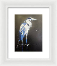 Load image into Gallery viewer, Midnight Blue Heron I - Framed Print