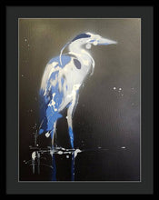 Load image into Gallery viewer, Midnight Blue Heron I - Framed Print