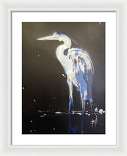 Load image into Gallery viewer, Midnight Blue Heron II - Framed Print