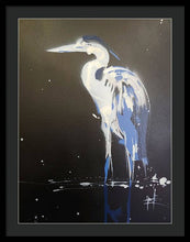 Load image into Gallery viewer, Midnight Blue Heron II - Framed Print